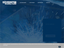 Tablet Screenshot of goeckemeyer.com